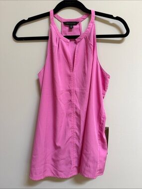 Banana Republic Bright Pink Halter Shell Top